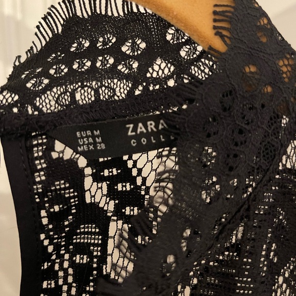 Zara lace sheer fringe top - Picture 2 of 4